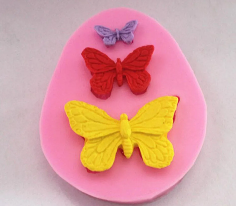 2 шт Новые силиконовые формы в форме бабочек для украшения торта, шоколадные формы, формы для свадебного украшения