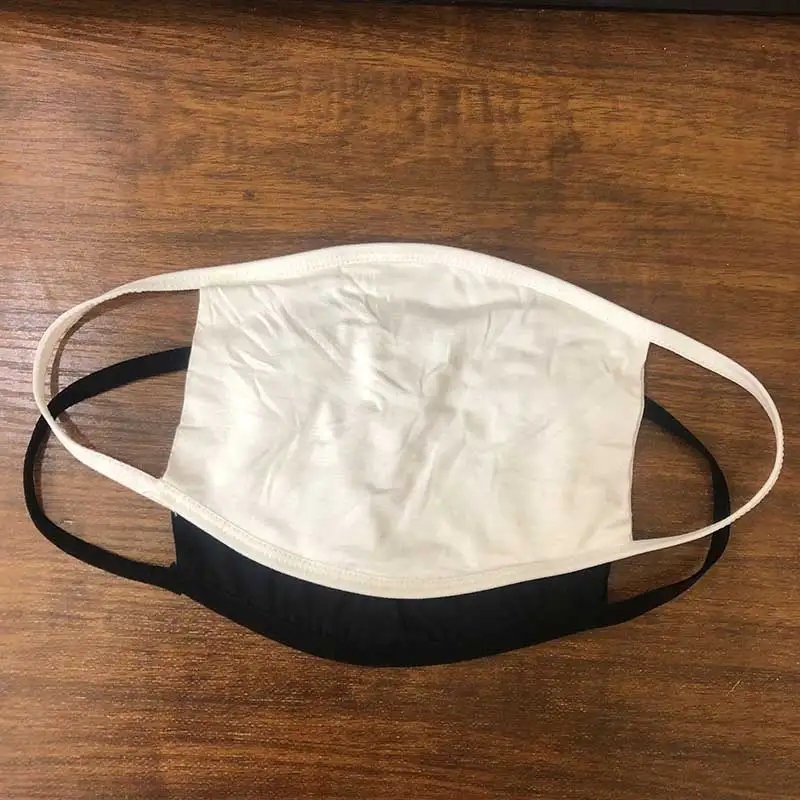 2Layers mouth face mask Black White mouth mask Washable Reusable Windproof Mouth-muffle Summer soft Cotton mouth Masks