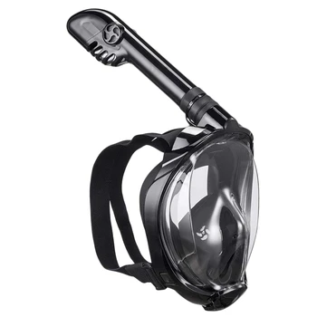 

Full Face Snorkel Mask Diving Mask Detachable 180°Panoramic View Anti-Fog Anti-Leak Snorkel Set