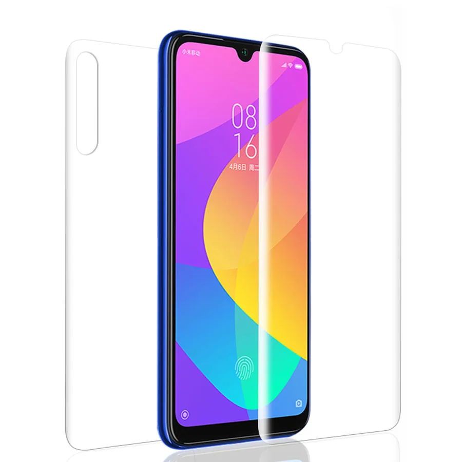 Мягкая силиконовая Гидрогелевая пленка для Xiaomi Mi Note 10 CC9 9T Pro Защитная экрана Redmi 8