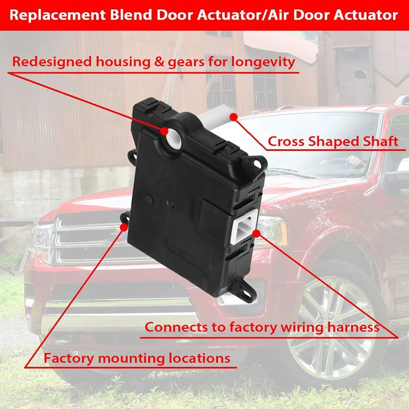 Air Conditioning & Heat HVAC Heater Blend Air Door Actuator for Ford