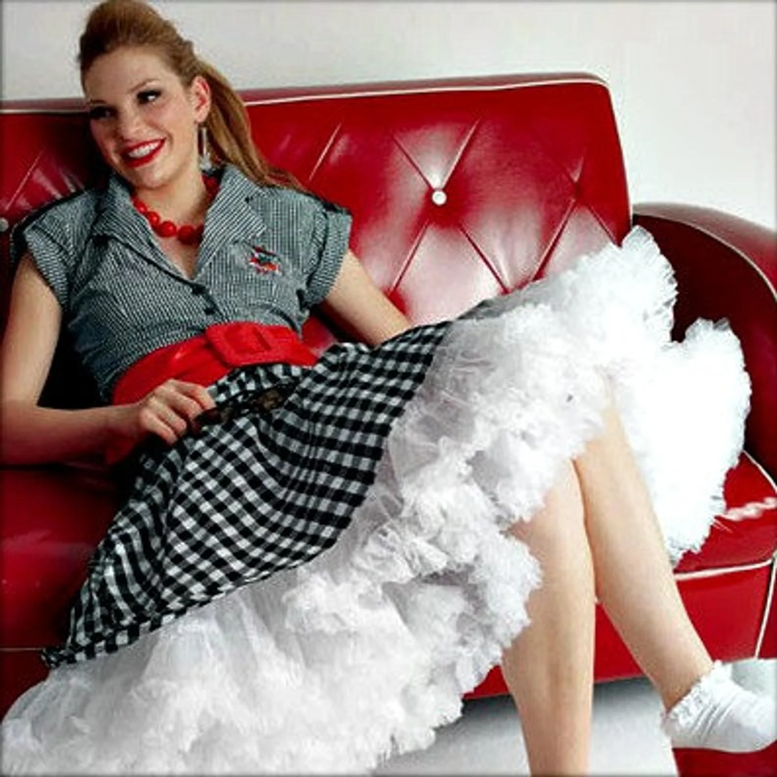 VHDD Muñeca De Las Mujeres Lolita Tutu Falda Underskirt Crinolina Corto