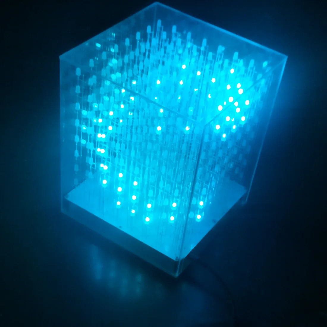 8x8x8 3D многоцветный светодиодный светильник Cube Kit инфракрасный светильник с дистанционным управлением куб подарок-готовая продукция