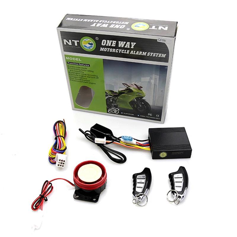 

One way motorcycle alarm with remote engine start stop anti-hijacking waterproof protection for motorcycle