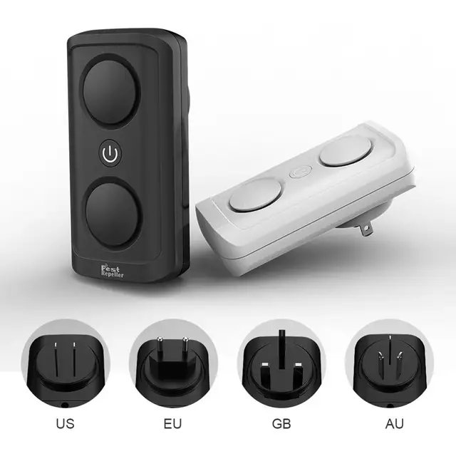 Ultrahangos Kártevő Egerek Szúnyog-Ismétlő Beépülő Plug-In Nem Mérgező Csecsemő És Kedvtelésből Tartott Állatok Biztonságos Kártevőirtó Szúnyogokhoz, Egerekhez, Eu/Usa/Uk/Au Plughoz
