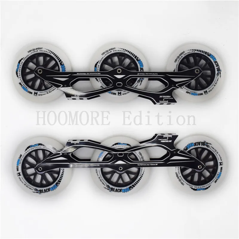 MPCBlackMagicXXFirmF186A125mmBlackBlue125InlineSpeedSkates