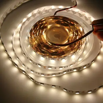 

5M 300 LED 5050 LED Strip Light Waterproof DC12V Ribbon Tape Warm white LED Lamp Home Holiday Decoration