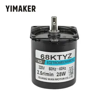 

YIMAKER 68KTYZ AC220V Synchronous Motor High Toque Permanent Magnet Gear Reduction Motors Reversible Controllable Micro Moteur