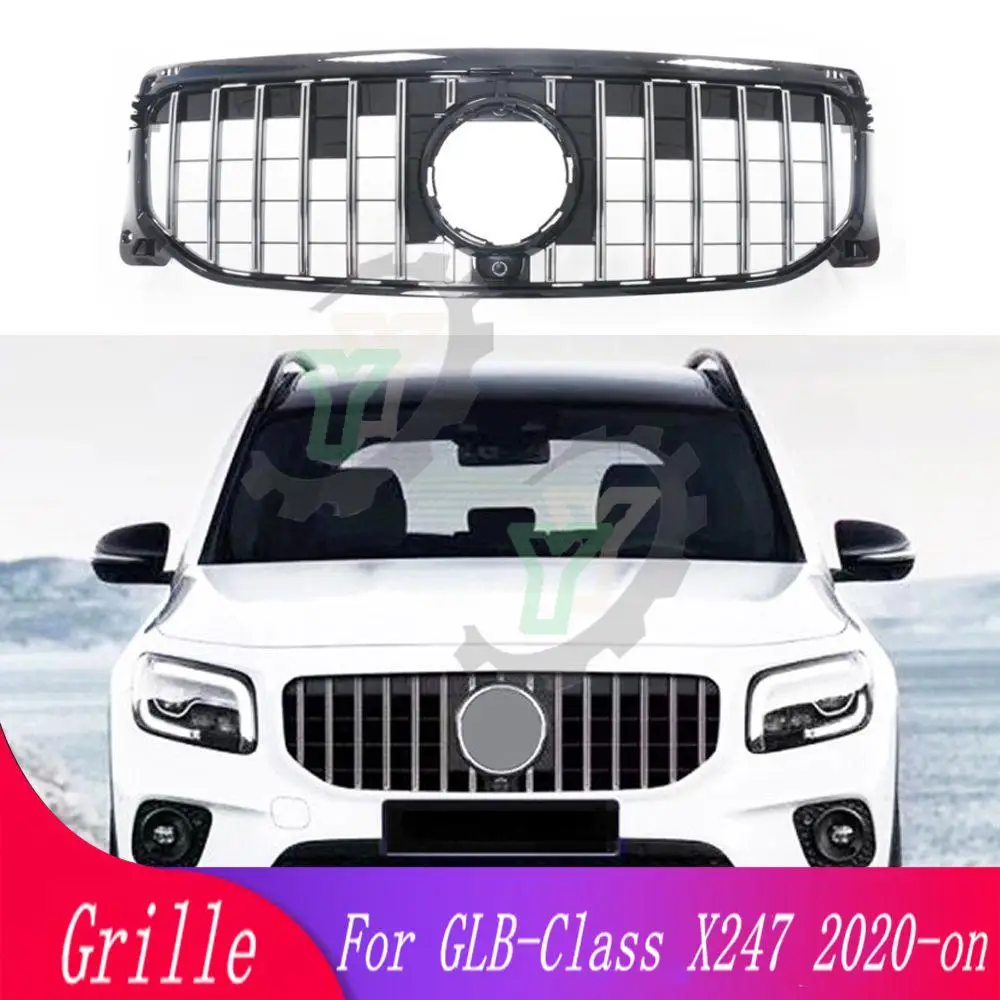 

High quality GT style front grille for Mercedes-Benz GLB-Class X247 GLB200 GLB250 2020+ car front bumper racing grill