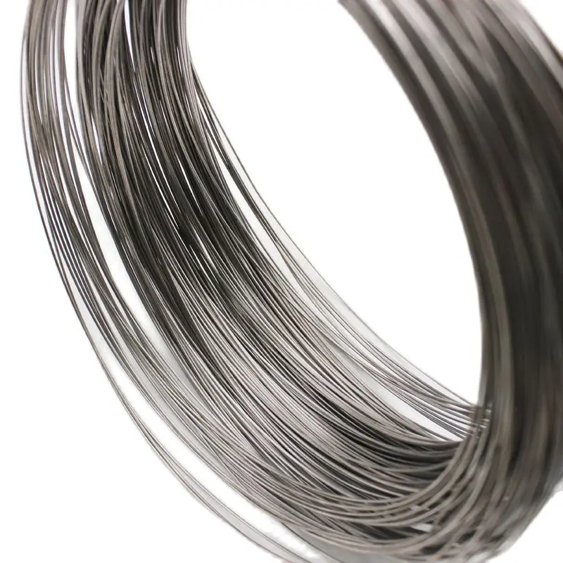 Pure Titanium Rod/Wire 99.99% Ti Grade 1 TA1 Diameter 0.05mm to 8mm