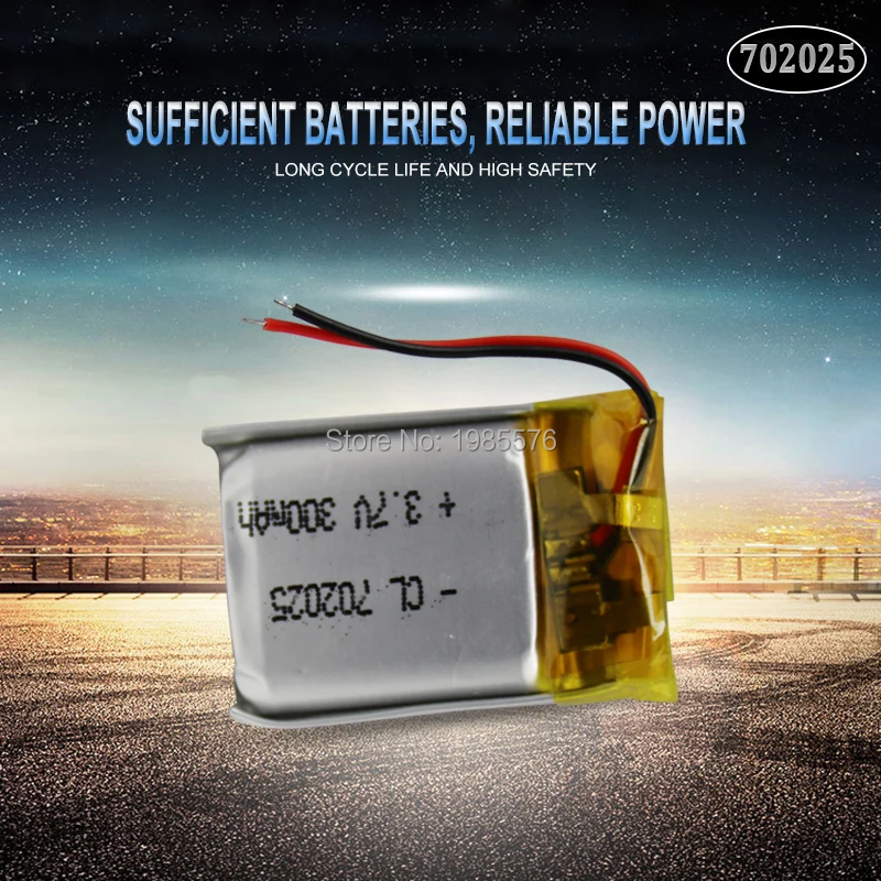 3 7 V 220mAh 702025 литий-полимерный перезаряжаемый аккумулятор для Mp3 гарнитура и