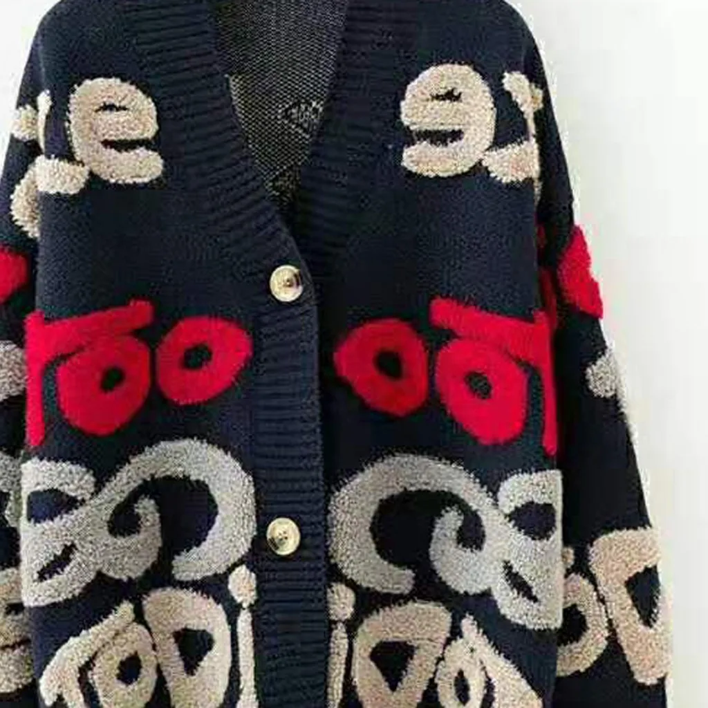 Womail, повседневный вязаный свитер, Зимняя мода, sueter mujer invierno, женский, свободный, однобортный, femme nouveaute jersey mujer top