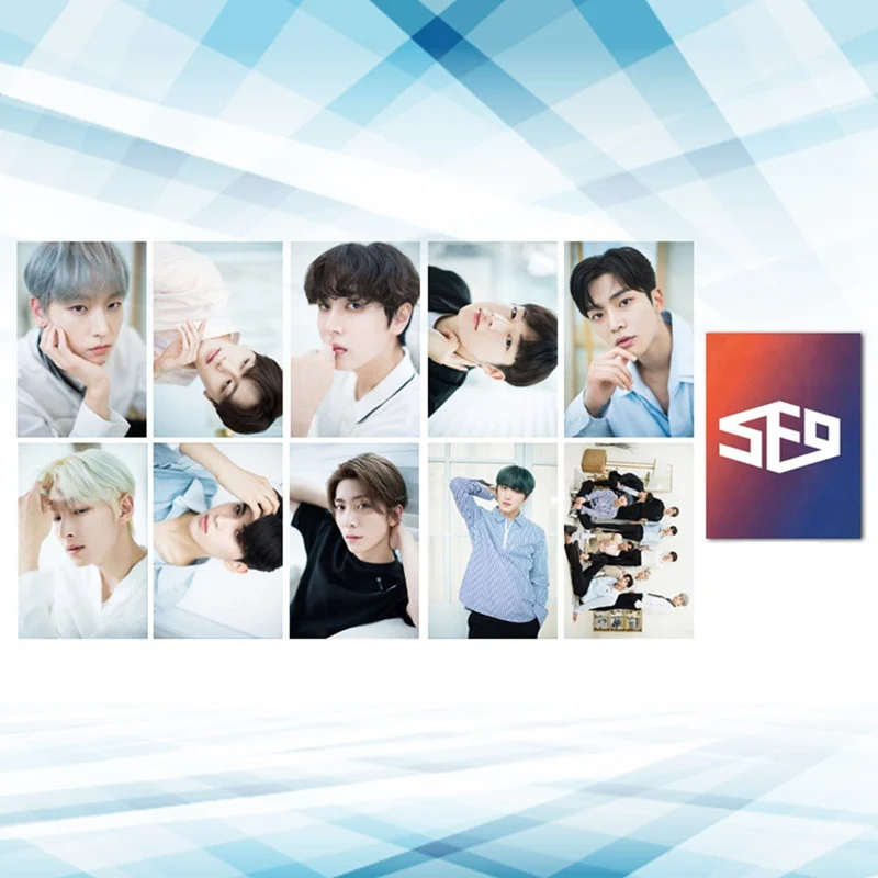 Креативный Kpop SF9 об/мин фото Stikcy Card Jae Yoon YOUNG BIN мини 7-й альбом кристальная карточная наклейка Фотокарта наклейка 10 шт./партия