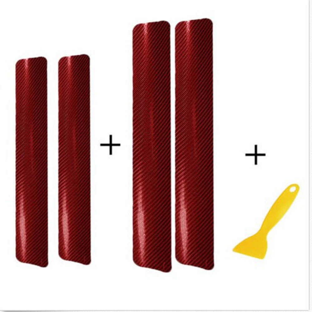 4 шт. автомобильные наклейки Красный протектор запасные части Аксессуары