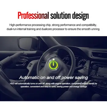 

Universal D2500 4.8in head up display Car HUD Head Up Display Projector Speed Fuel Consumption Displayer accesorios automovil