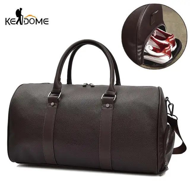 US $20.16 PU Leather Gym Bag Men Sports Bags For Women 2019 Sac De Sport Yoga Travel Fitness Sporttas Travell