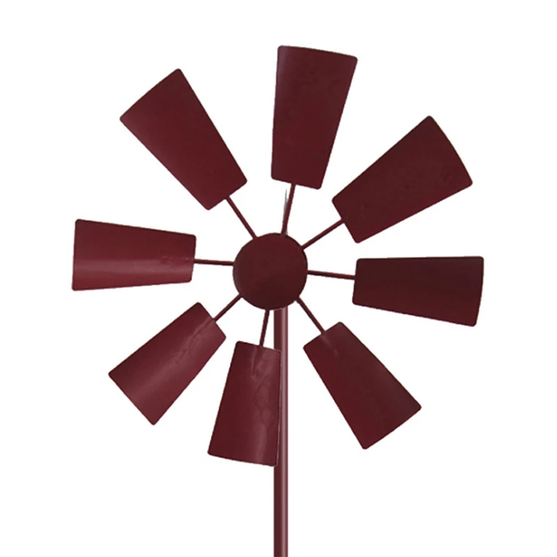 1Pc Wind Spinner Decorative Windmill Iron Yard Plug-in Winnower Garden Ornament | Дом и - Цена: 