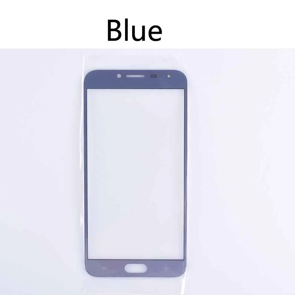 Blue 10 шт \ Лот для samsung Galaxy J4 J400 J400F J400F/DS J400G/DS J400G SM-J400F переднее внешнее стекло Замена объектива сенсорного экрана 5,5" - Цвет: Blue