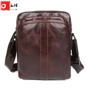 

Men's Small Genuine Leather Reporter Oil Cow Crossbody Bag For Male Retro Shoulder Crossover Bags New Cross Body Ipad Case Pouch