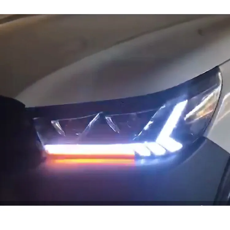 Дизайн светодиодный для- toyota hilux revo и rocco пикап светодиодный налобный фонарь светодиодный или HID светильник источник для revo головной светильник s