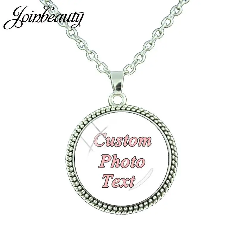 JOINBEAUTY Photo Or Text Pendant Custom Necklace Photo of Your Baby Child Mom Dad Grandparent Gift NA01 2x8inch mineral water bottle waterproof pvc wedding stickers baby shower stickers you can customize your text photos