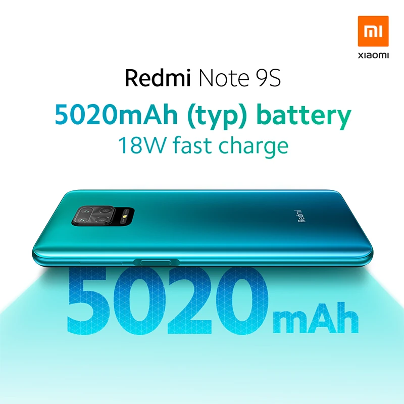 В наличии глобальная версия Xiaomi Redmi Note 9S 4GB 64GB Snapdragon 720G 48MP AI Quad камеры смартфона 9 S