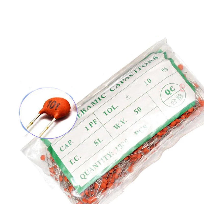 100pcs Ceramic capacitor 50V 56pF-330pF ceramic capacitor