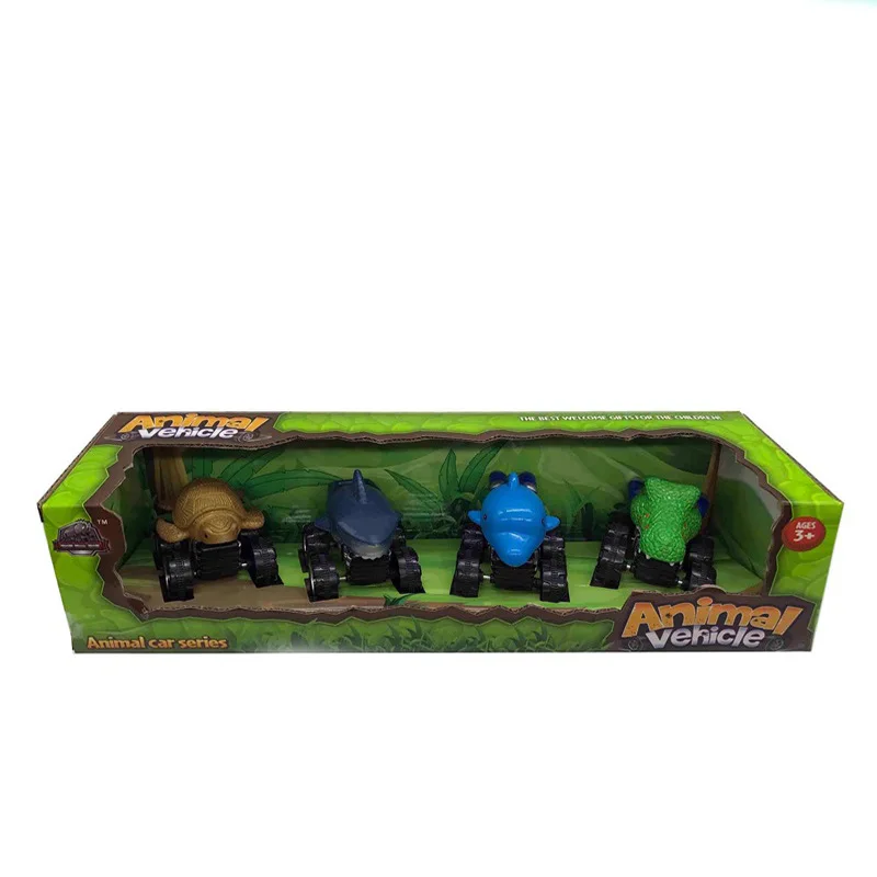 

Model Dinosaur Toy Pull Back Car Children T-Rex Shark Crocodile Animal Model Toy Monster Car