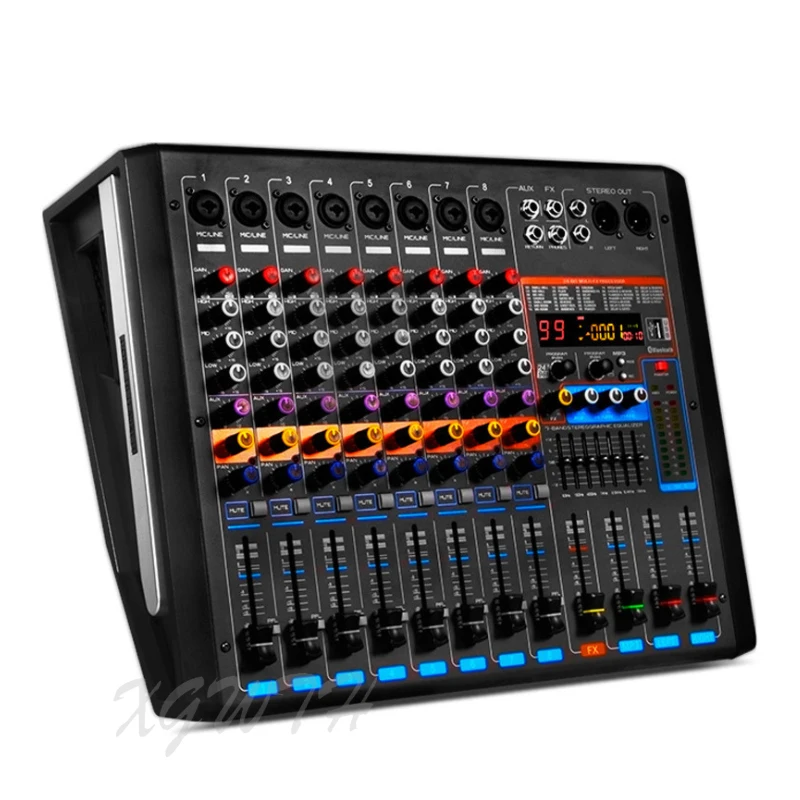 550 Вт + высокомощный 8 канальный цифровой звуковой миксер 99 DJ USB Bluetooth устройство