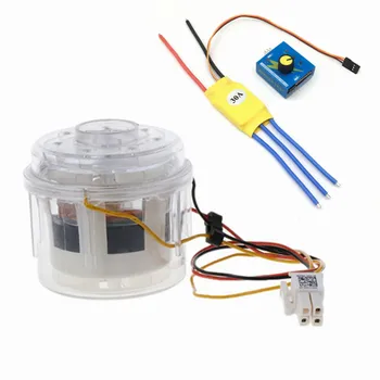 

Double Turbine Blade DC Brushless Motor Fan 12V 24V 36V Double Worm High Speed Motor With Brushless Drive For DIY Vacuum Cleaner