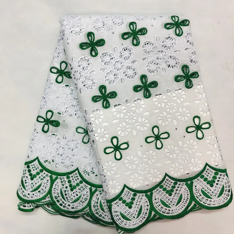 Зеленый швейцарская кружевная ткань нигерийское кружево ткань tissu африкен ришелье \ coton сухой кружева высокого качества для свадьбы в африканском стиле dress5yard