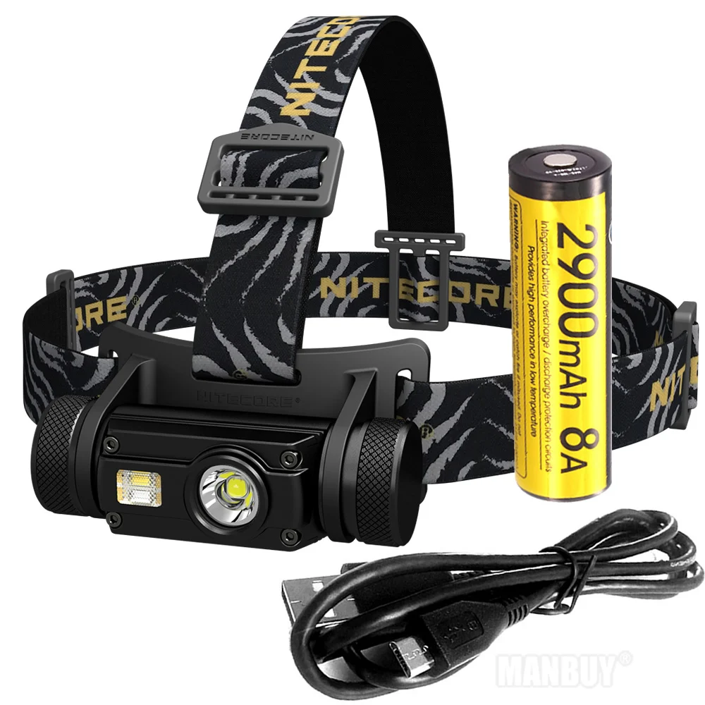 Налобный фонарь NITECORE HC65 40C с аккумуляторной батареей 1000 лм|headlight waterproof|headlamp