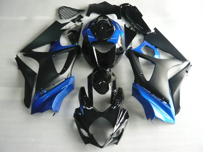 Набор обтекателей мотоцикла для GSXR1000 07 08 gsxr1000 GSXR 1000 K7 2007 2008 ABS черно голубые