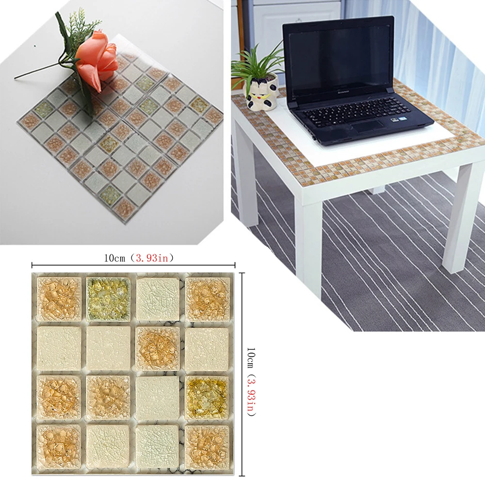 20 шт. самоклеющиеся мозаичные обои DIY 3D наклейки s Кухня Ванная комната Туалет водонепроницаемый стикер s плитка ремонт стикер стены