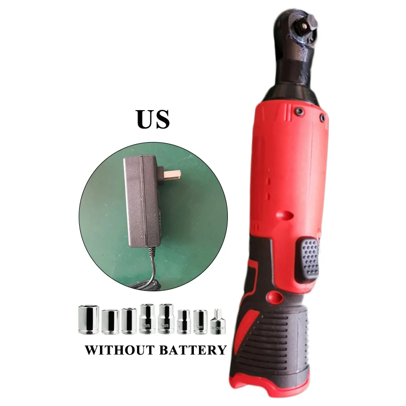 

3/8" 40 Nm Electric Ratchet Wrench Kit Cordless Tool 12 V Power 7 Socket With Charger 230 RPM Torque