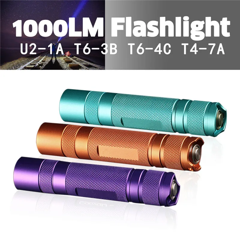 

Convoy S2+ 7135*8 Driver L2 U2 T6 1100LM 3/5Modes Super Bright EDC Floodlight Flashlight for Camping LED Torch Lantern Lamp