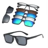 RUISIMO 5 lenes Magnet Sunglasses Clip Mirrored Clip on Sunglasses clip on glasses Men Polarized Custom Prescription Myopia ► Foto 3/6