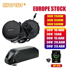 BBS01B BBS01 BBS02B Bafang 36V 250 W/350 W/500 W Средний привод электродвигателя комплект с 36V 13AH 20Ah литий-ионный аккумулятор вниз трубки, фара для электровелосипеда в Батарея