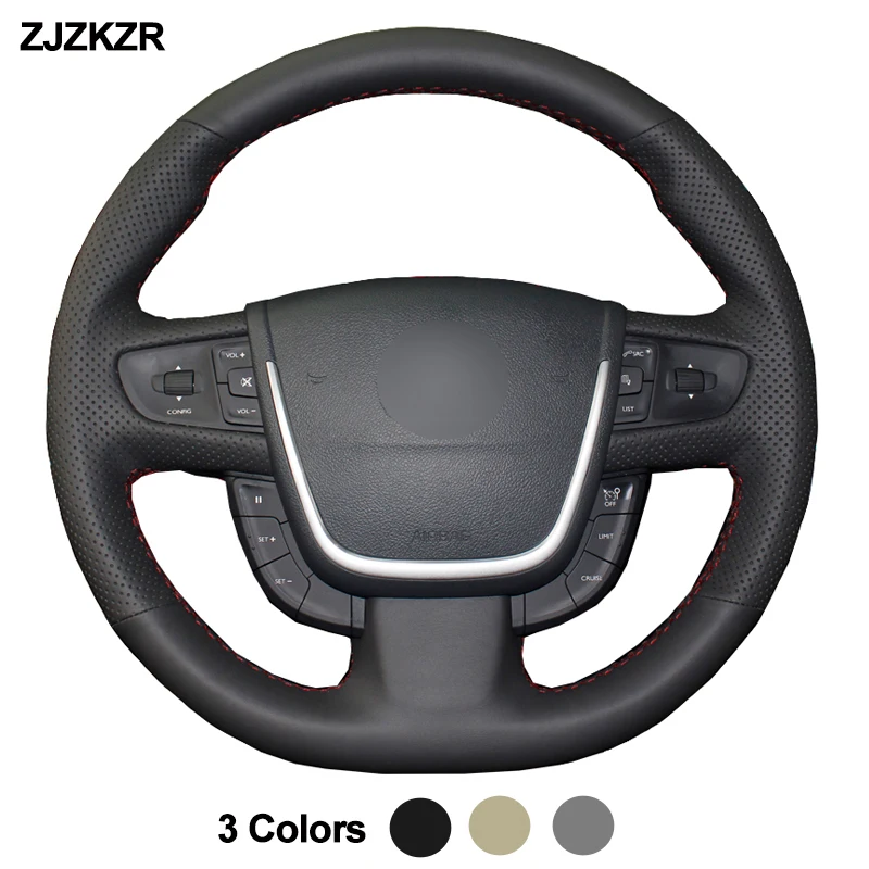 Автомобильный чехол на руль для Peugeot 508 2011 2018 SW Funda Volante Stuurhoes 2012 2013 2014 2015 2016 2017|Чехлы