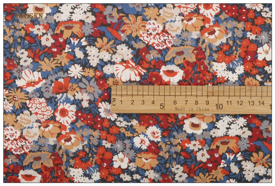 Floral Series Printed Twill Fabrics Cloth For DIY Sewing Baby&Child Quilting Bedsheet Clothes Skirt Textile Material Half Meter