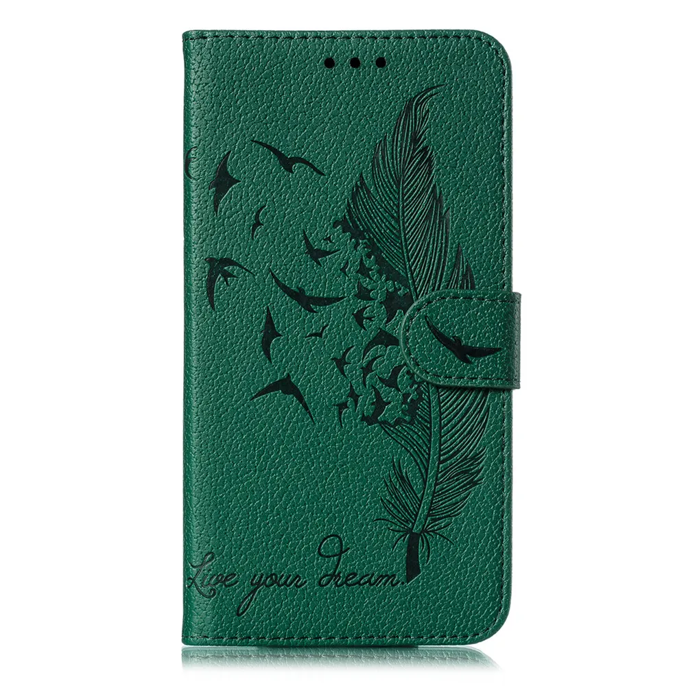 Роскошный чехол-книжка с текстурой для телефона iPhone 11 Pro XR XS MAX X 7 8 Plus, кожаный чехол-книжка с отделениями для карт, стильный узор - Цвет: Green