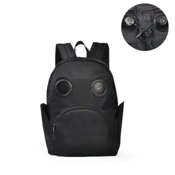 

Unisex Nylon Bluetooth Speaker Backpack Large Capacity Daypack Travel Bookbag Teenagers Student Schoolbag