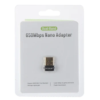 

650M Dual Frequency USB Wireless Network Card Wifi Receiver Transmitter USB For Windows XP/Vista/7/8/10 Mac