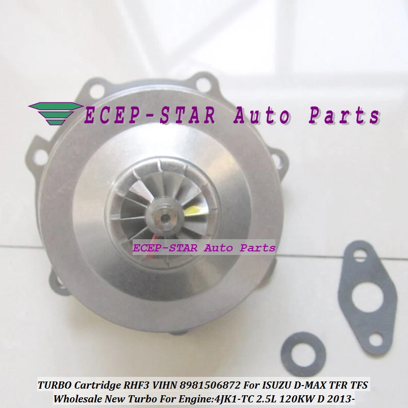 Турбокартридж КЗПЧ Core RHF3 VIHN 8981506872 Турбокомпрессор Для ISUZU D-MAX TFR TFS 4JK1-TC 4JK1 TC 4JK1TC 2.5L 120KW D 2013