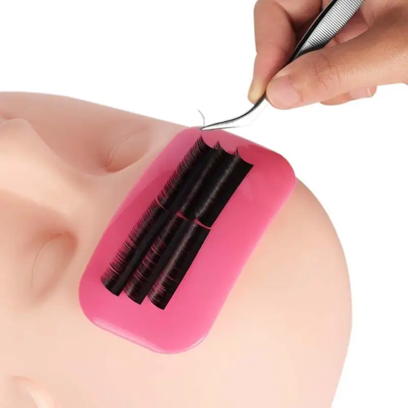 

Silica Gel Pad Forehead Gasket Grafting Eyelashes Forehead Grafting Tool Convenient for Mascara Take Eyelashes and Glue
