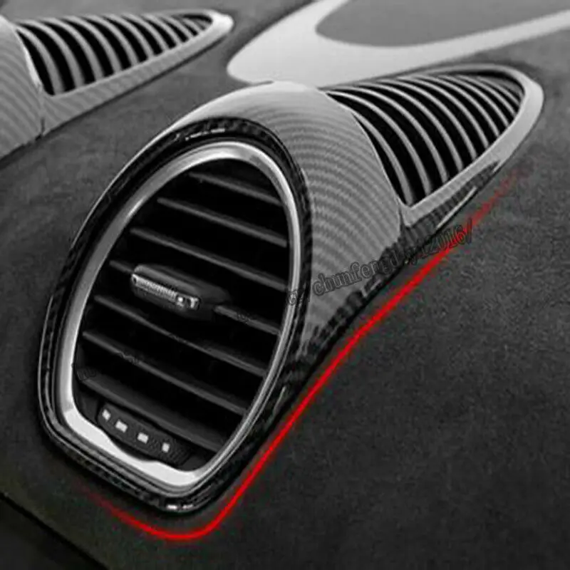 Подходит для Porsche 718 Boxster Cayman углеродное волокно передний выход вентиляционное отверстие рамы 4 шт