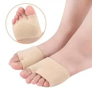 

1 Pair Fabric Gel Metatarsal Ball Of Foot Insoles Pads Forefoot Pain Support Cushions Front Foot Pad Feet Orthopedic Pad