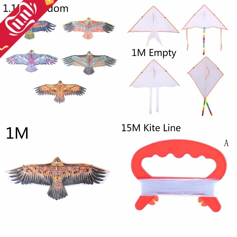 

1Pc Big Flying Flat Eagle Bird Kite For Children Flying Bird Kites Windsock Outdoor Toys Garden Cloth Eagle Kite Random Color
