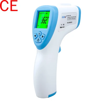 

CE Digital Infrared Thermometer Forehead Body Temperature Non Contact LCD Screen Electronic Thermometer Baby Adult fastshipping