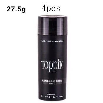 Toppik-queratina para la caída del pelo, tratamiento para el cuidado del cabello, 9 colores, productos para el crecimiento, 27,5g, 4 unidades
